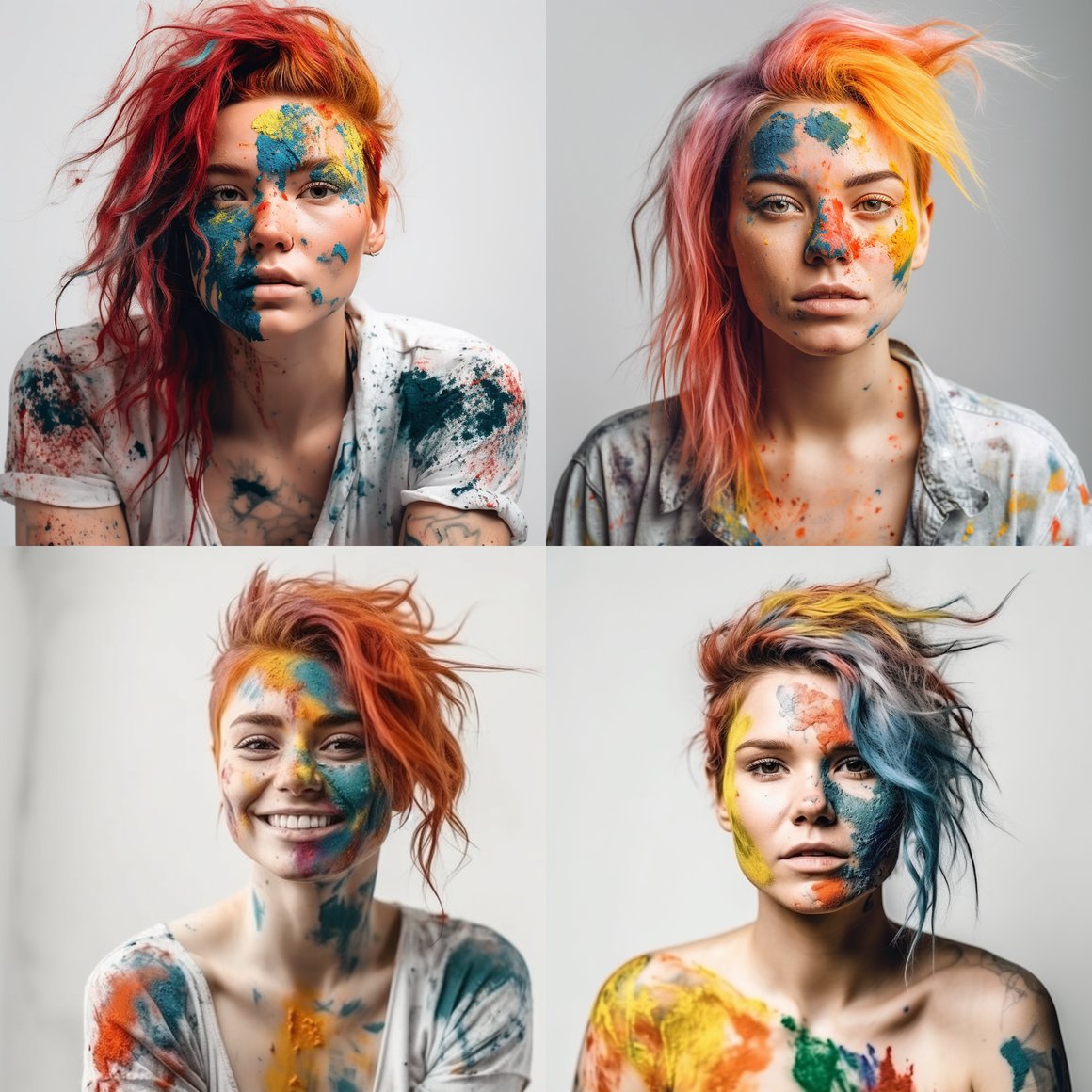 Artistic Chaos: The Colorful Midpoint