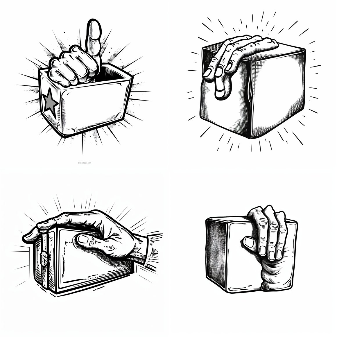 Hand-Delivered Mystery Box Clipart