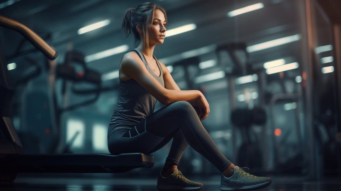 Mid-Workout Reflection in High Definition