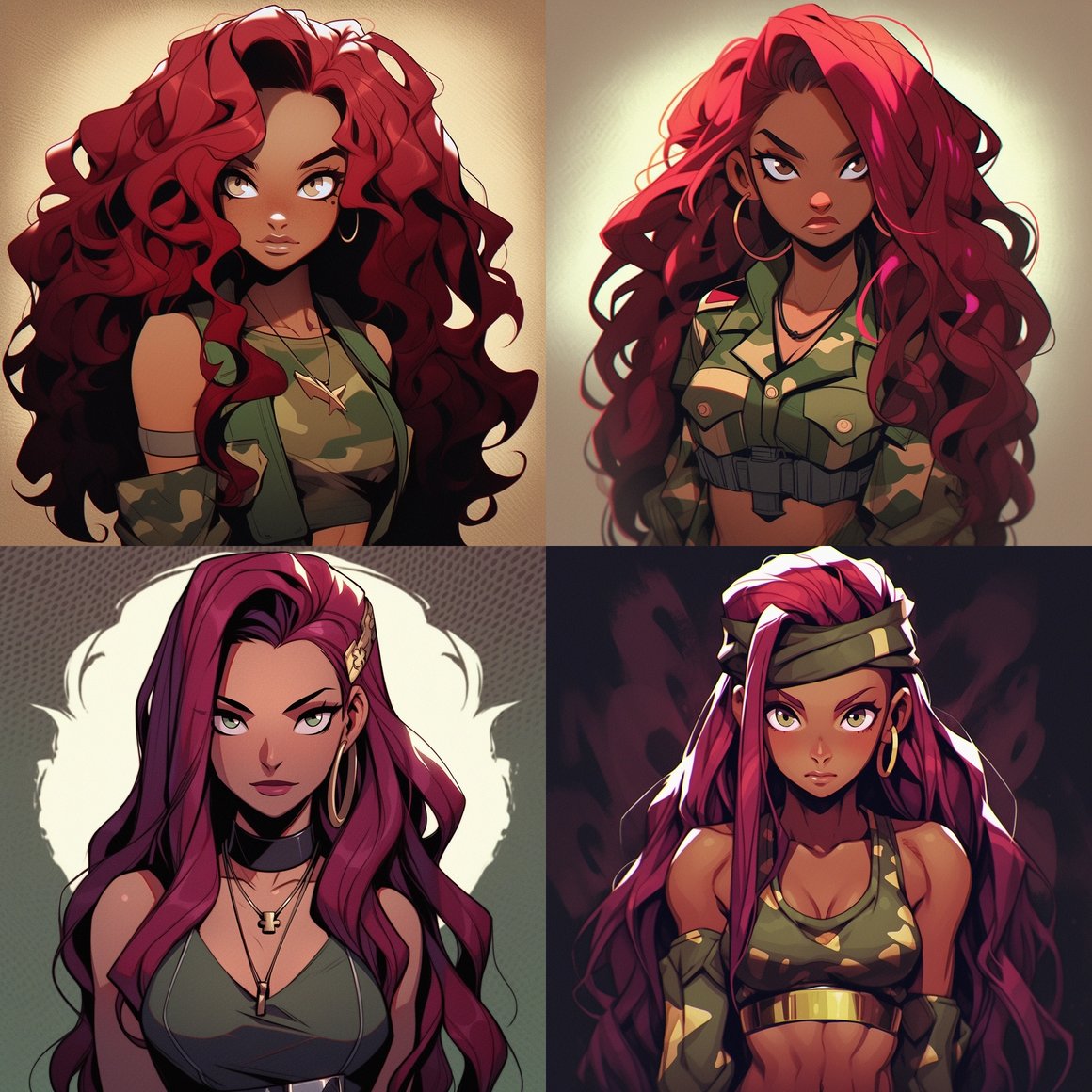 Sublime Soldier Goddess in Hyper-Realistic Cartoon Style