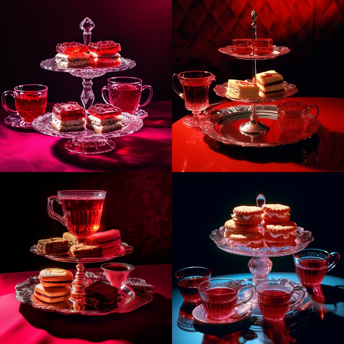 A Surreal Journey through Vintage Elegance and Gelatin Delights