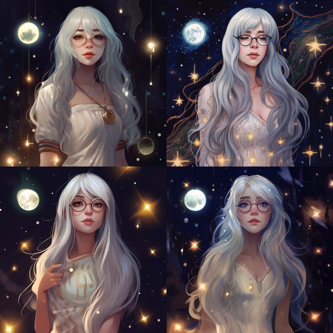 Midnight Enchantress: A Moonlight Journey