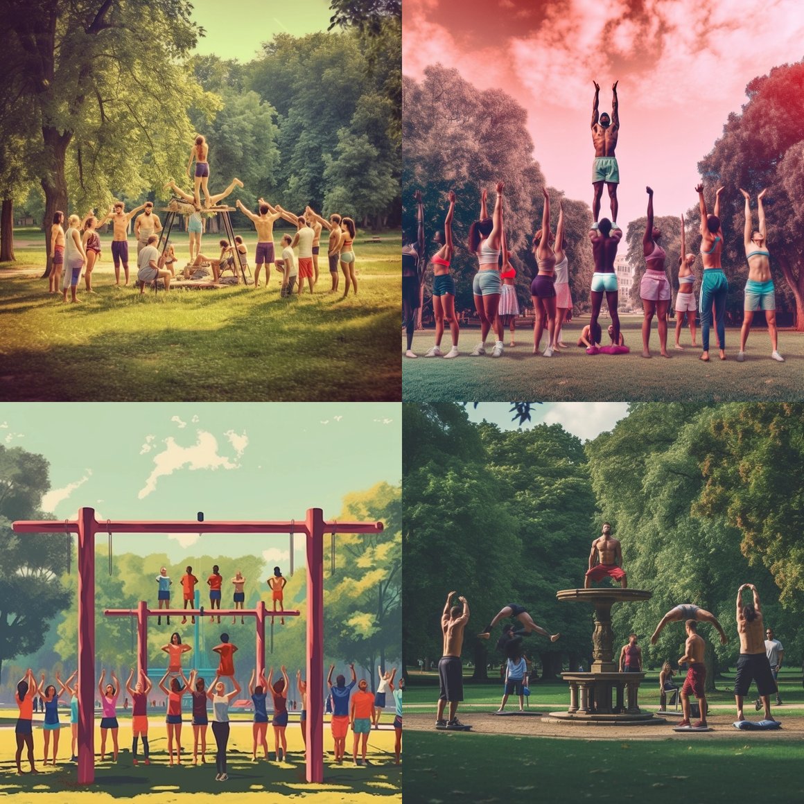 Harmony of Movement: A Vibrant Exercise Journey