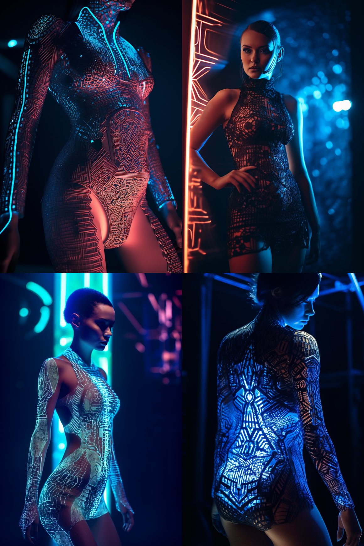 Neon Nights: Futuristic Fashion Photography in 8K