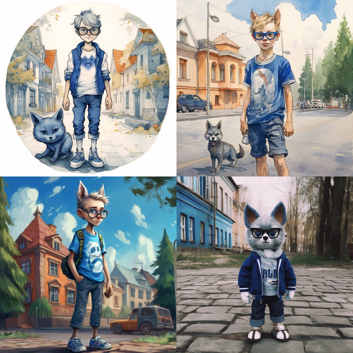 Halfway Through Vologda: The Spectacled Boy in Blue