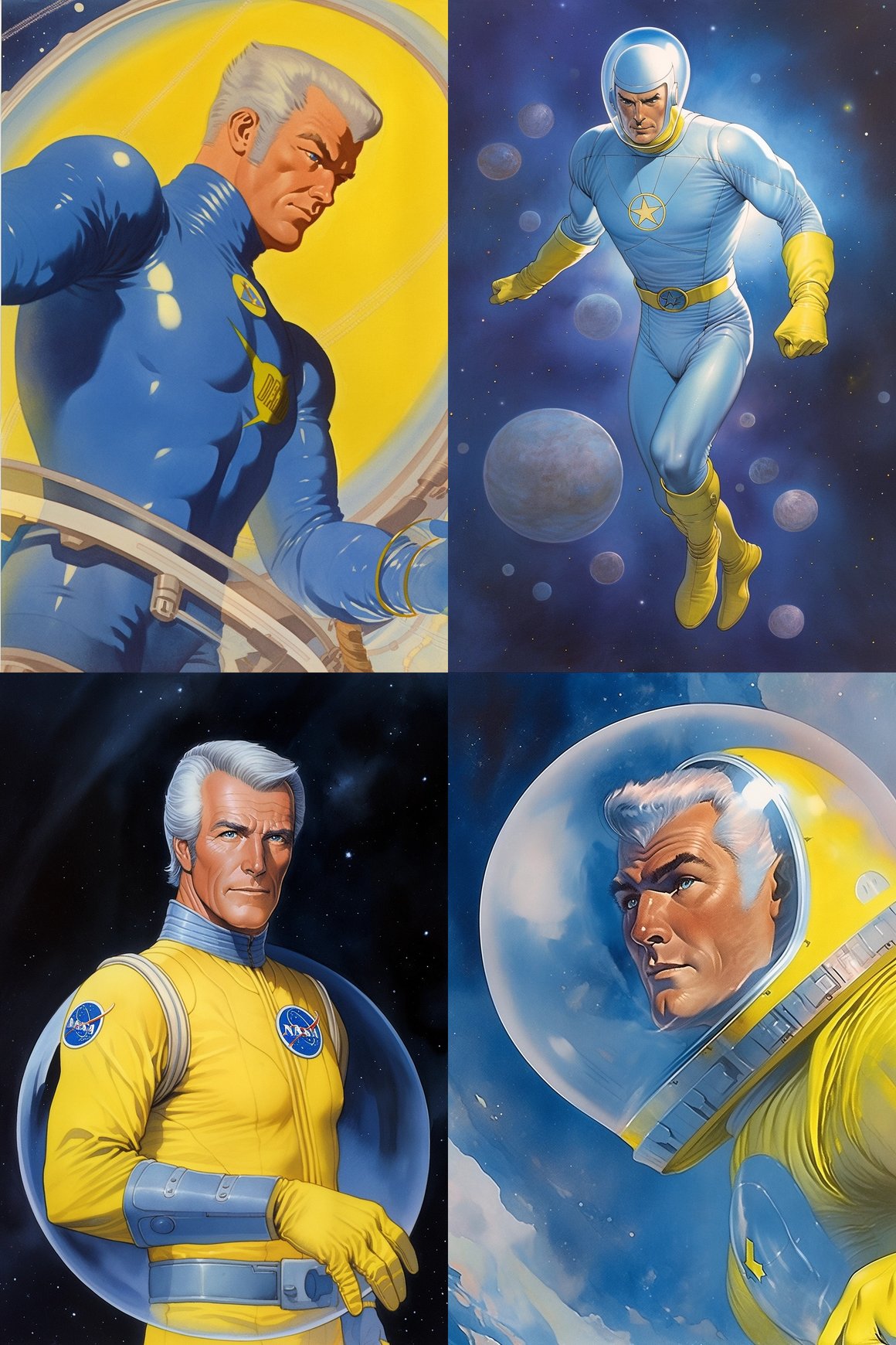 Classic Retro Space Adventurer: A Mid-Journey Snapshot