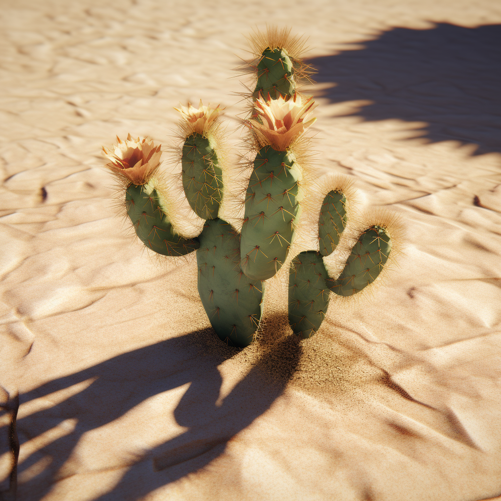 Midday Mirage: Sun-Soaked Desert Journey V5 8K