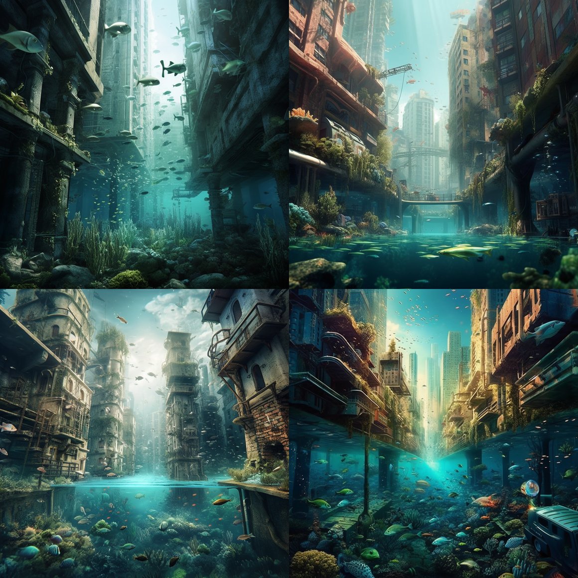 Submerged Metropolis: A Mid-Journey Discovery