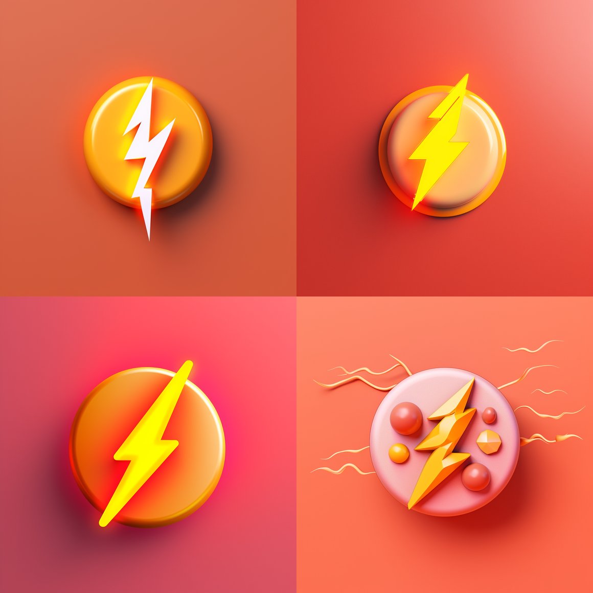 Neo-Pop Pastel Lightning Journey