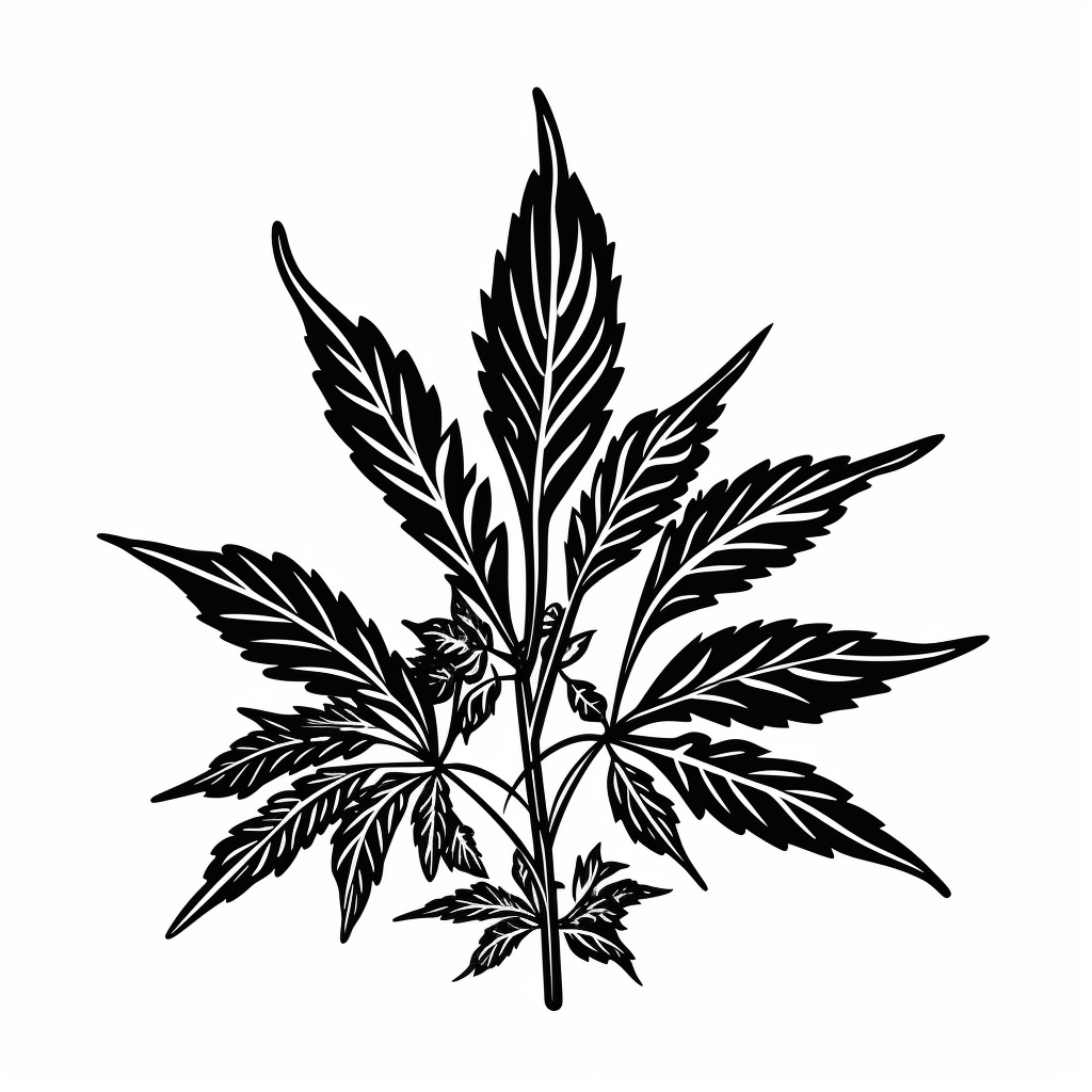 Summer High: Fun with Marijuana Line Art