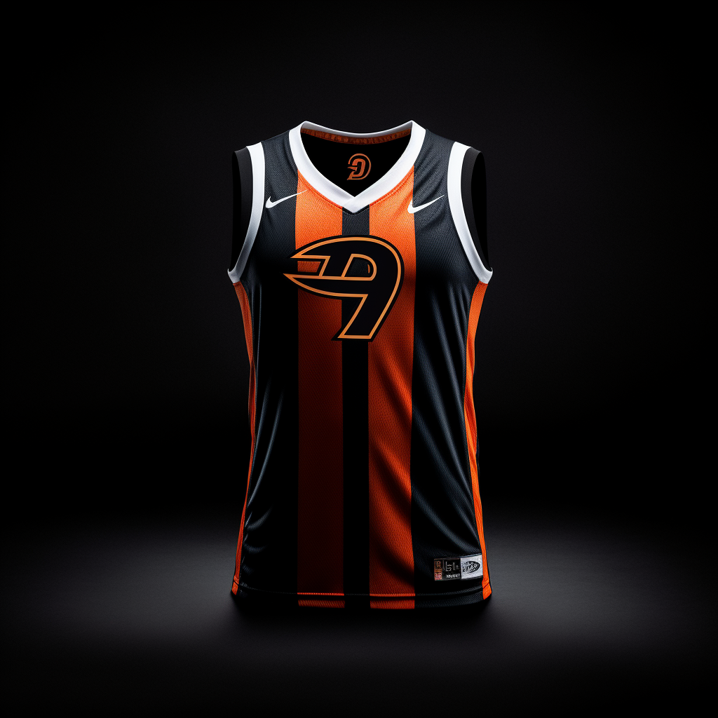 NBA Panther Claw Jersey Theme in Studio Lighting