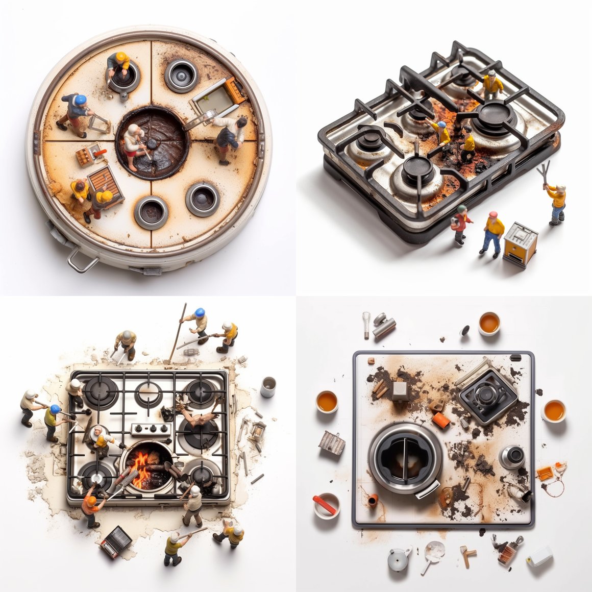 A Unique Perspective on Stovetop Dirt and Stains