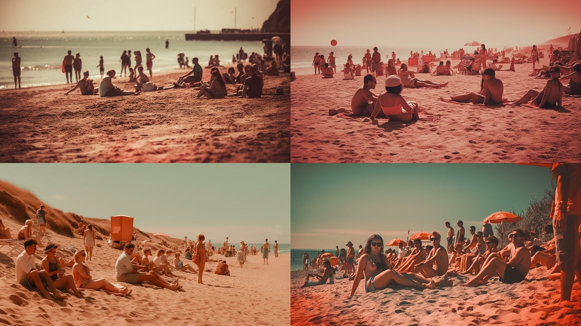 Sun-Kissed Summer Beach Vibes in Midday