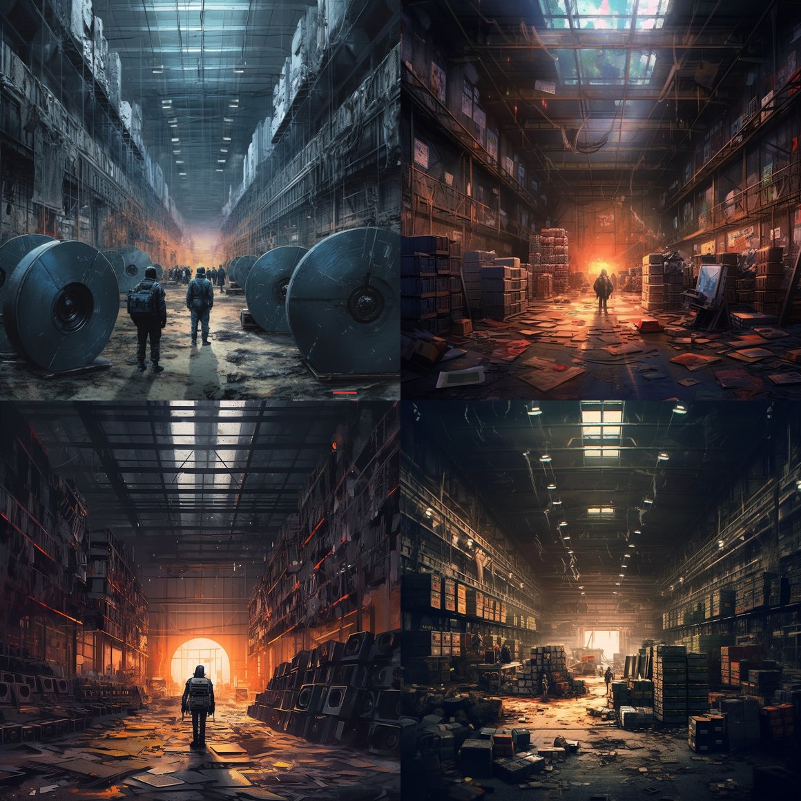 Midnight Armory: Echoes of a Futuristic Cyberpunk Odyssey