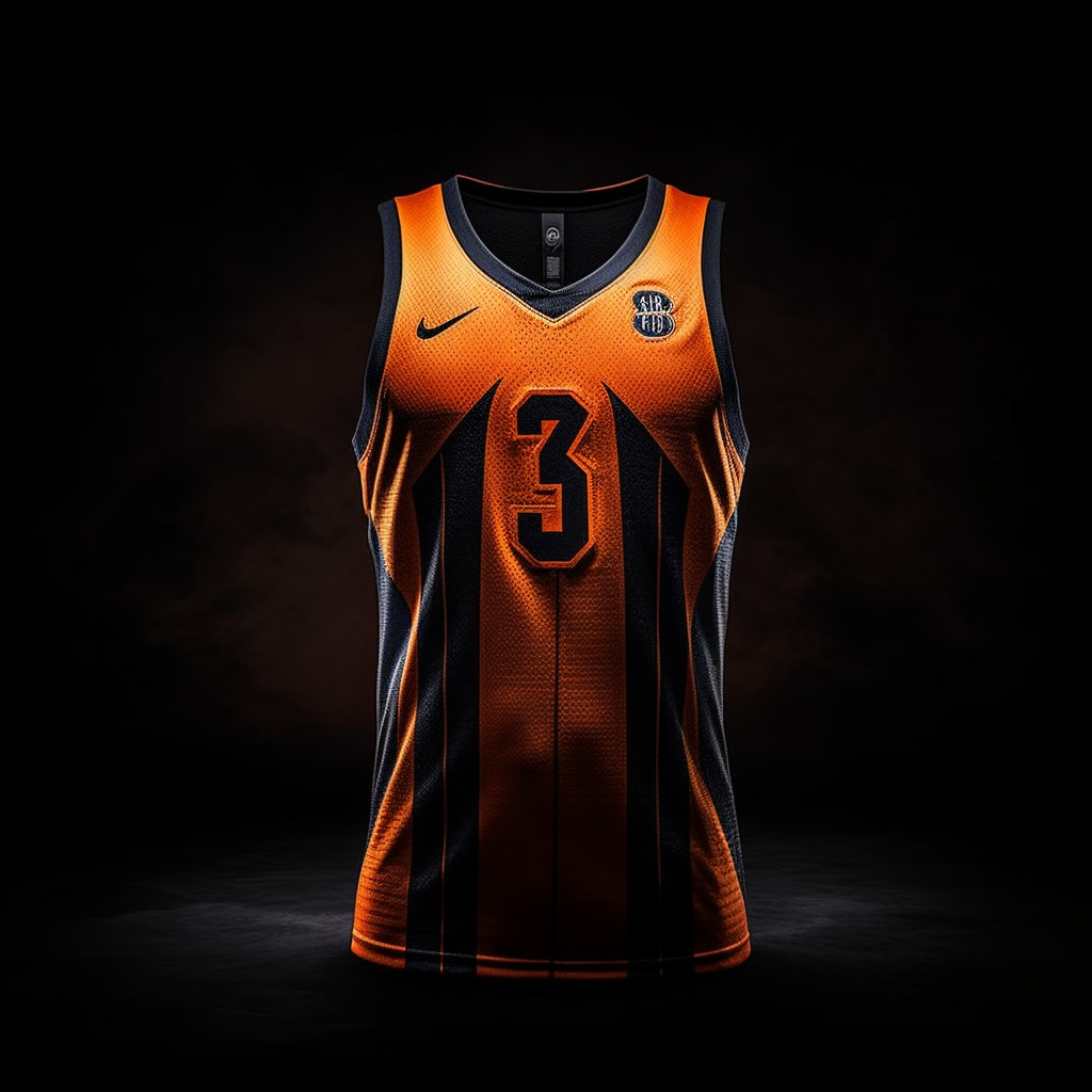 NBA Panther Claw Jersey Theme in Studio Lighting