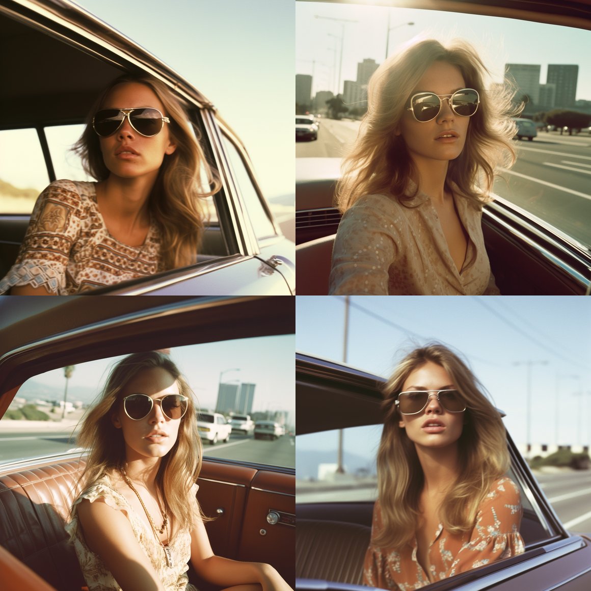 Retro Road Trip: A Model's Journey through Vintage LA