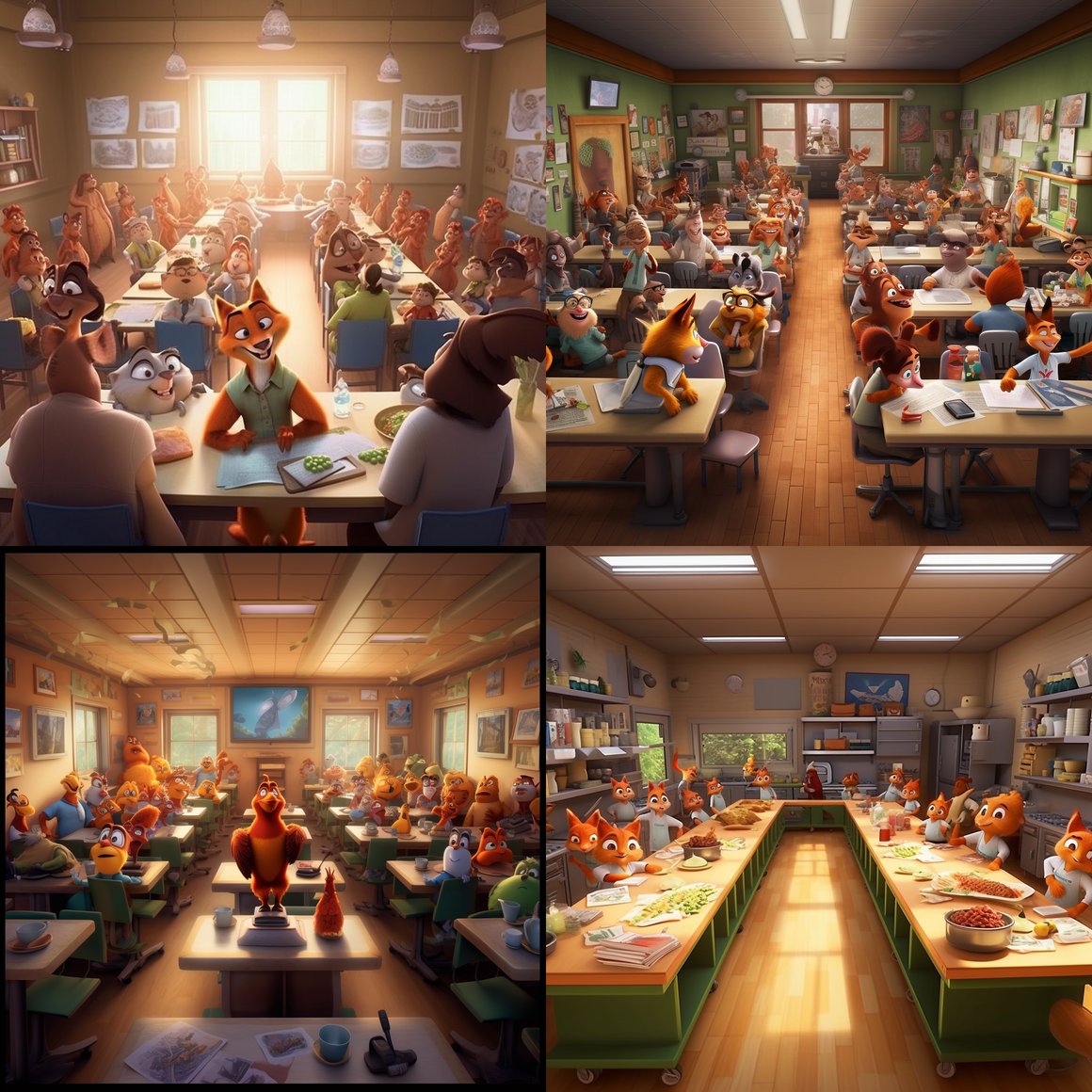 An Animated Journey of Food Education in Pixar Style