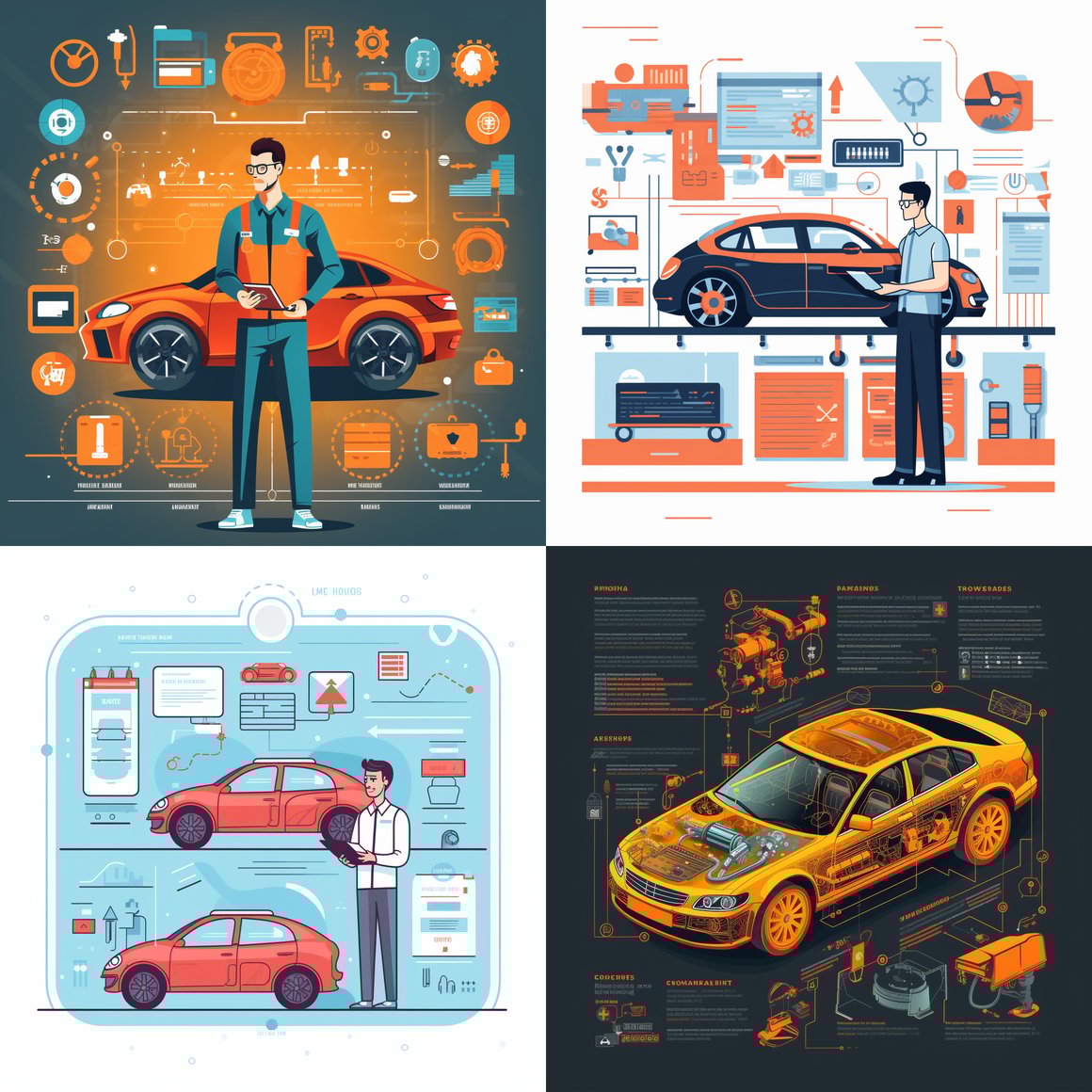 Mid-Way Car Mechanic Diagnostic and Process Interface Design