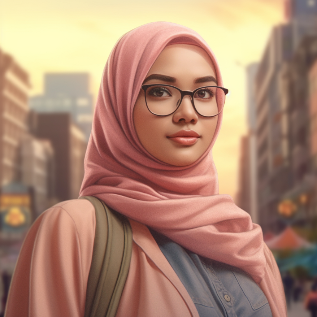 Detailed 8K Realistic Image of a Young Malay University Student
