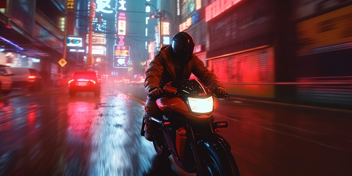 Neon Rush: Nolan's Cyberpunk Odyssey