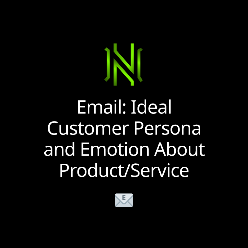 Email: Ideal Customer Persona and Emotion About Product/Service