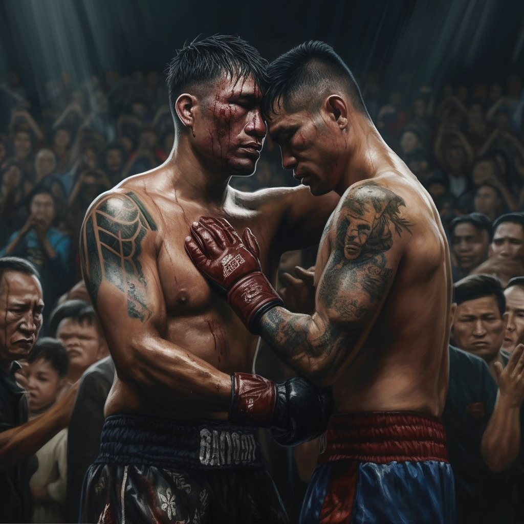 Emotional Victory: A Muay Thai Spectacle