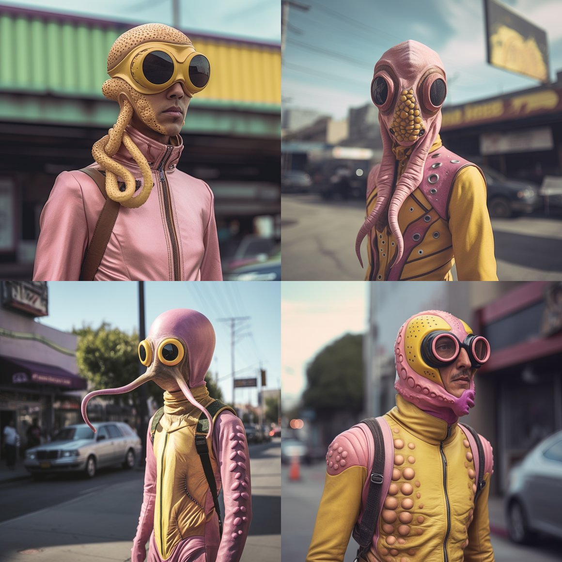 Retro Sci-Fi Extravaganza: Alien Superhero in La La Land