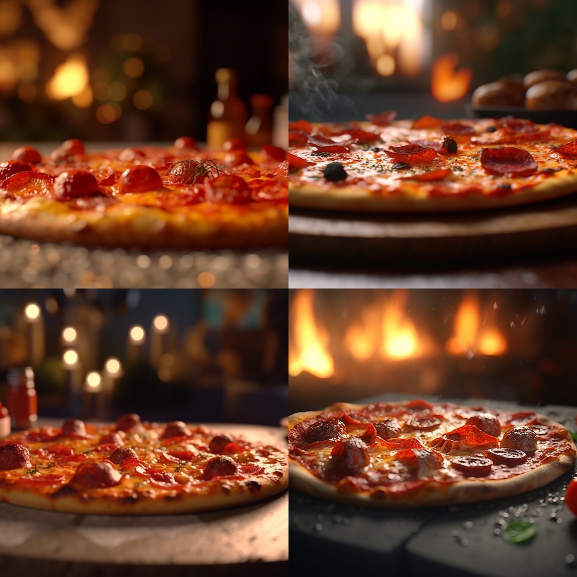 A Unique Take on Pepperoni Pizza in 4K Photorealistic Image