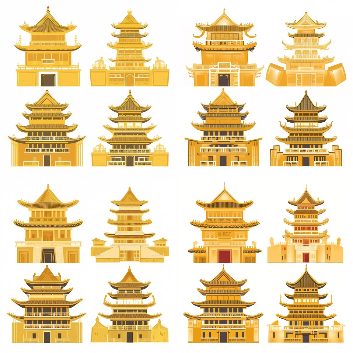Chinese Tiangong Palace Vector Illustration v5.1