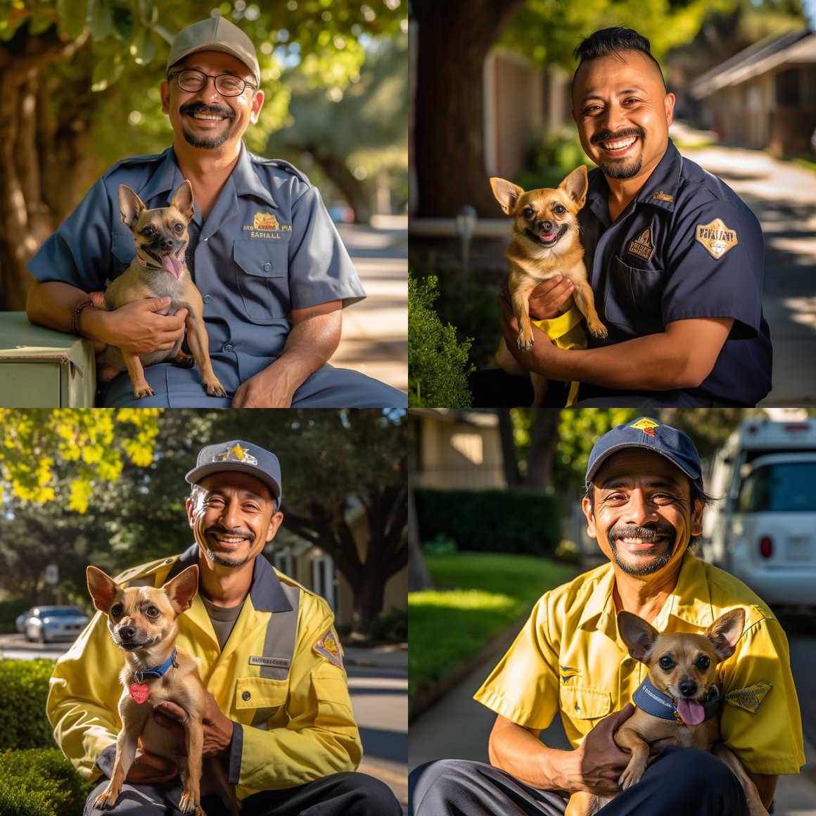 Midday Deliveries: A Postal Worker's Joyful Encounter