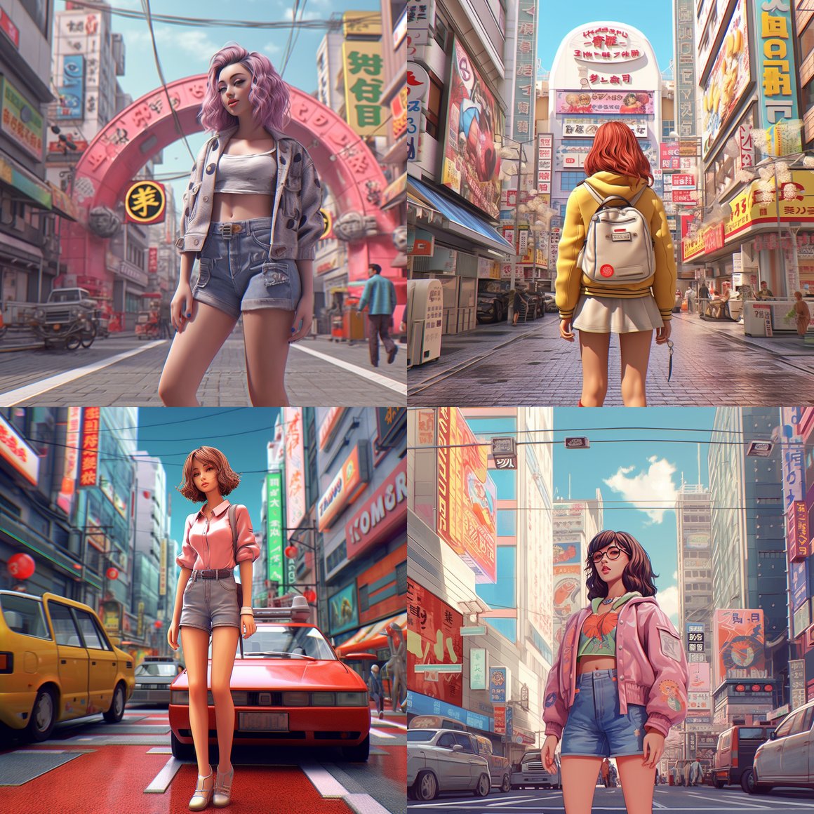 Retro Tokyo: A 3D Journey of a Curvy Girl