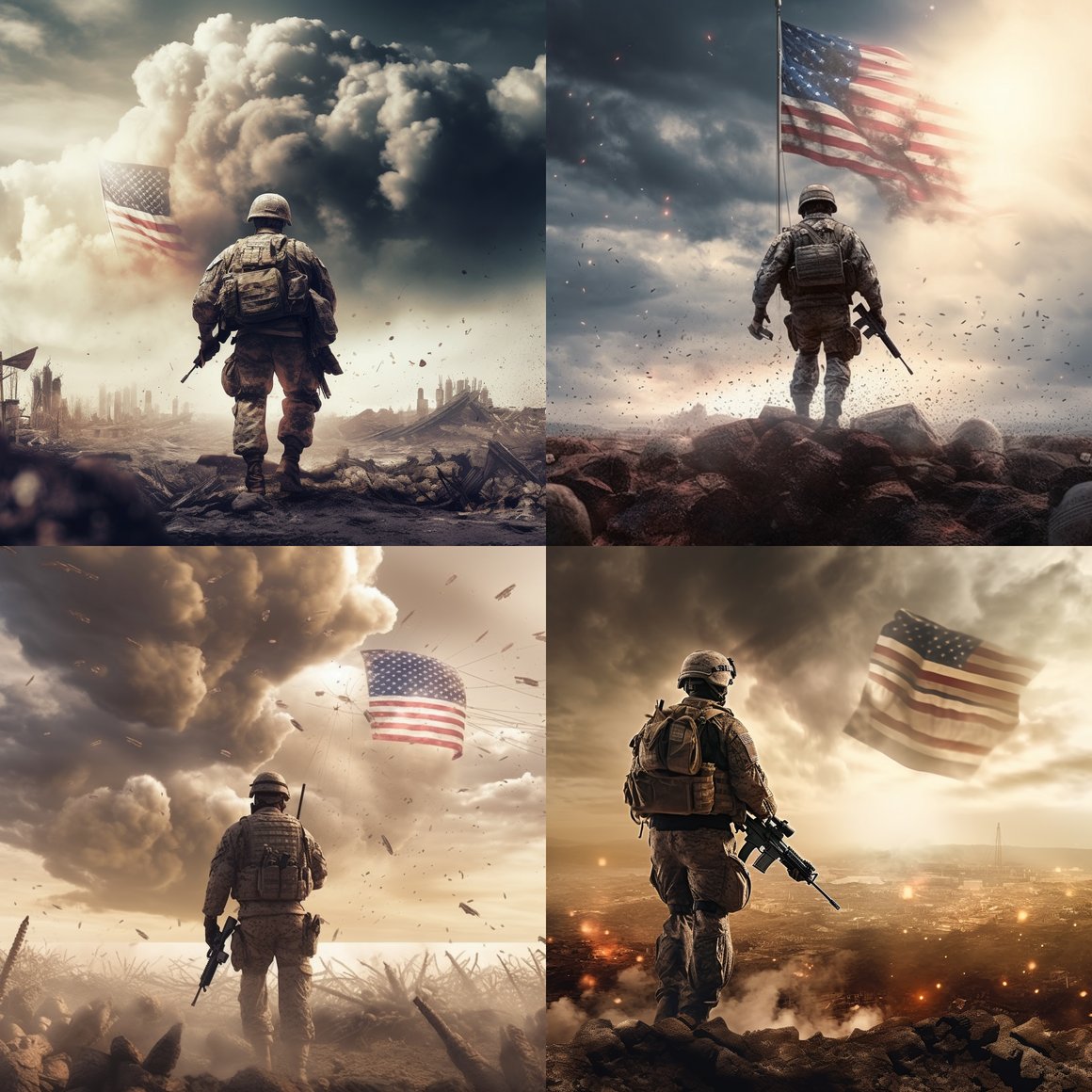 An American Soldier's Battlefield Struggle in 4K Prompt | NeoPrompt