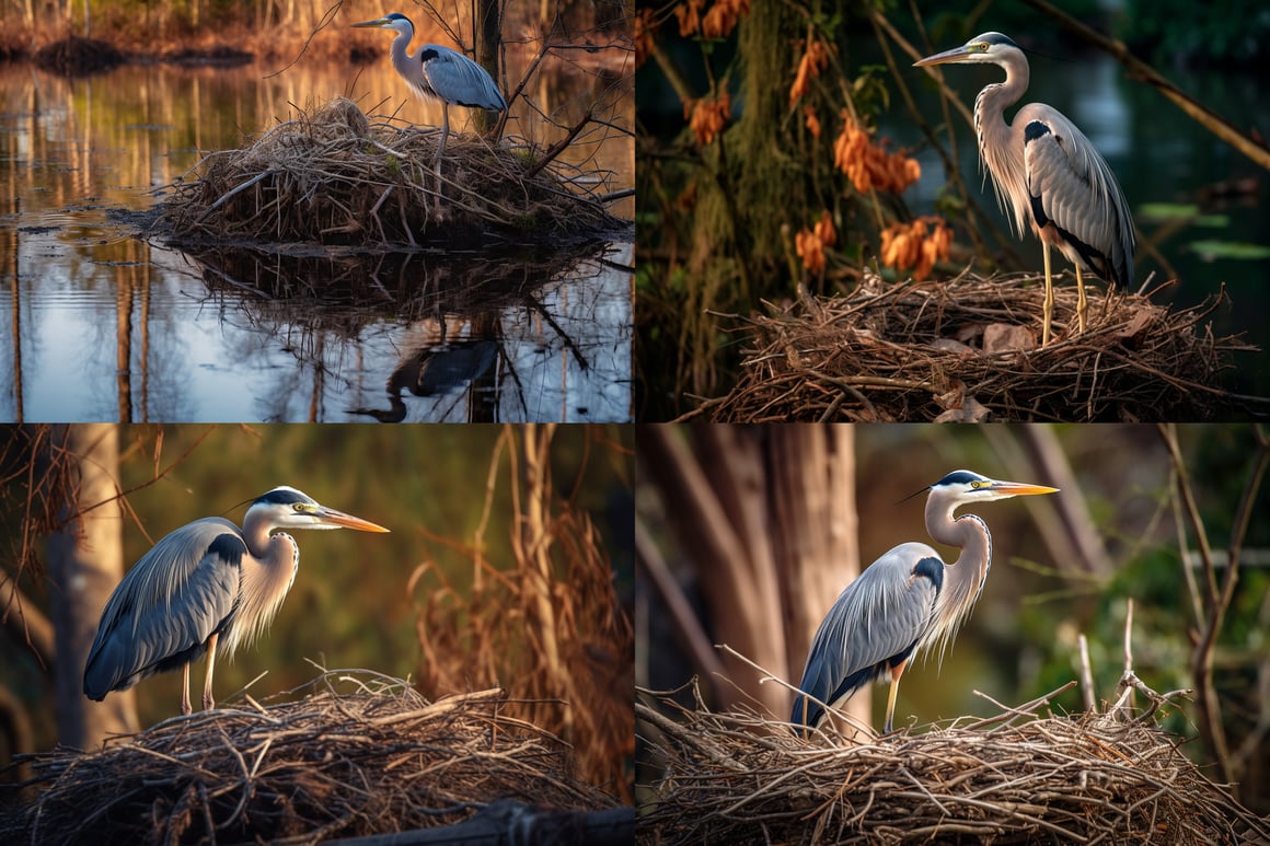 A Detailed Guide to Photographing a Nesting Heron Prompt | NeoPrompt