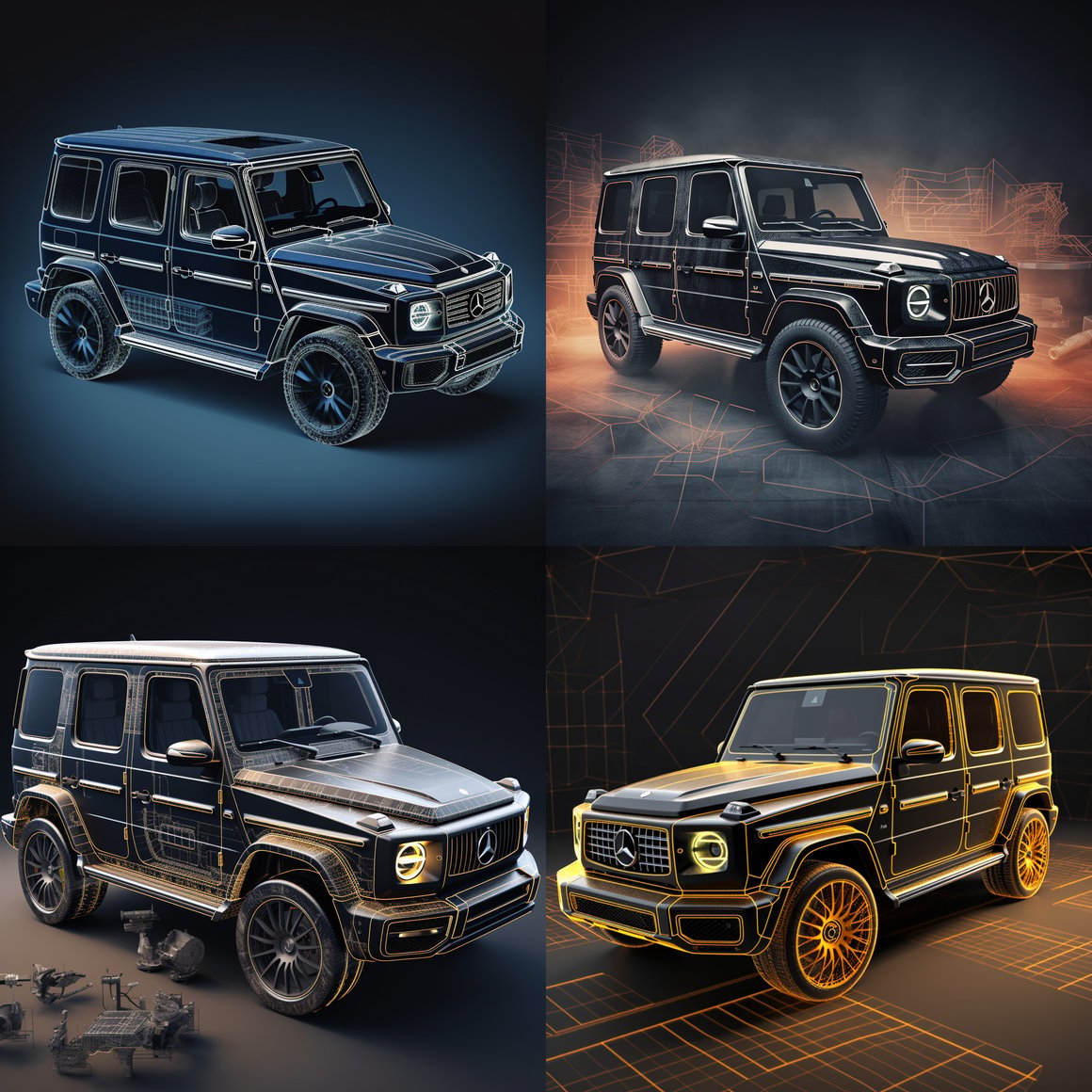Mercedes AMG G63 Design Schematic Iteration 5 Prompt | NeoPrompt