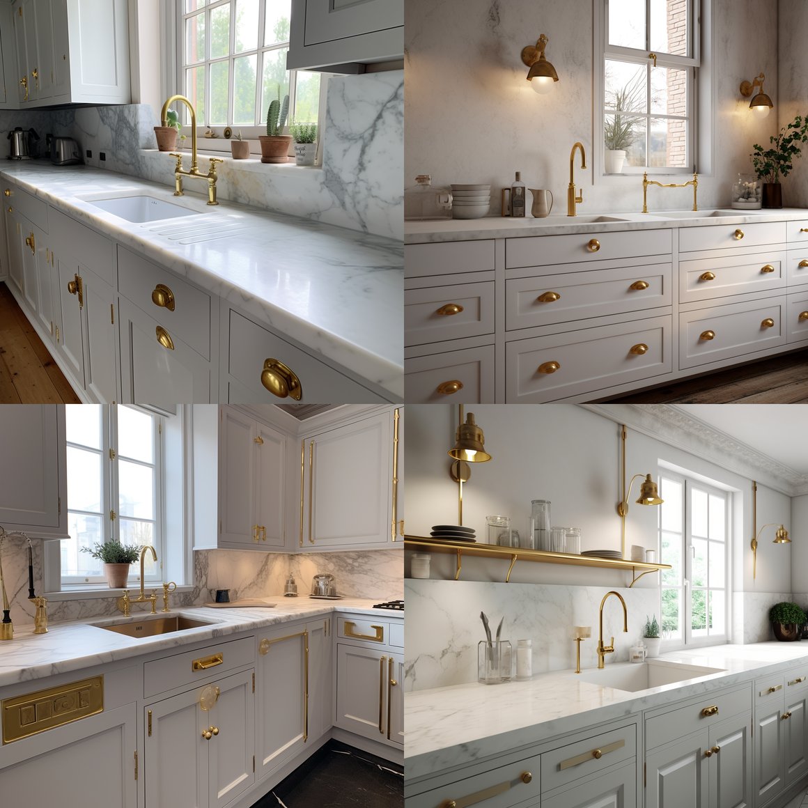 Retro White Kitchen Transformation in 8K Ultra HD