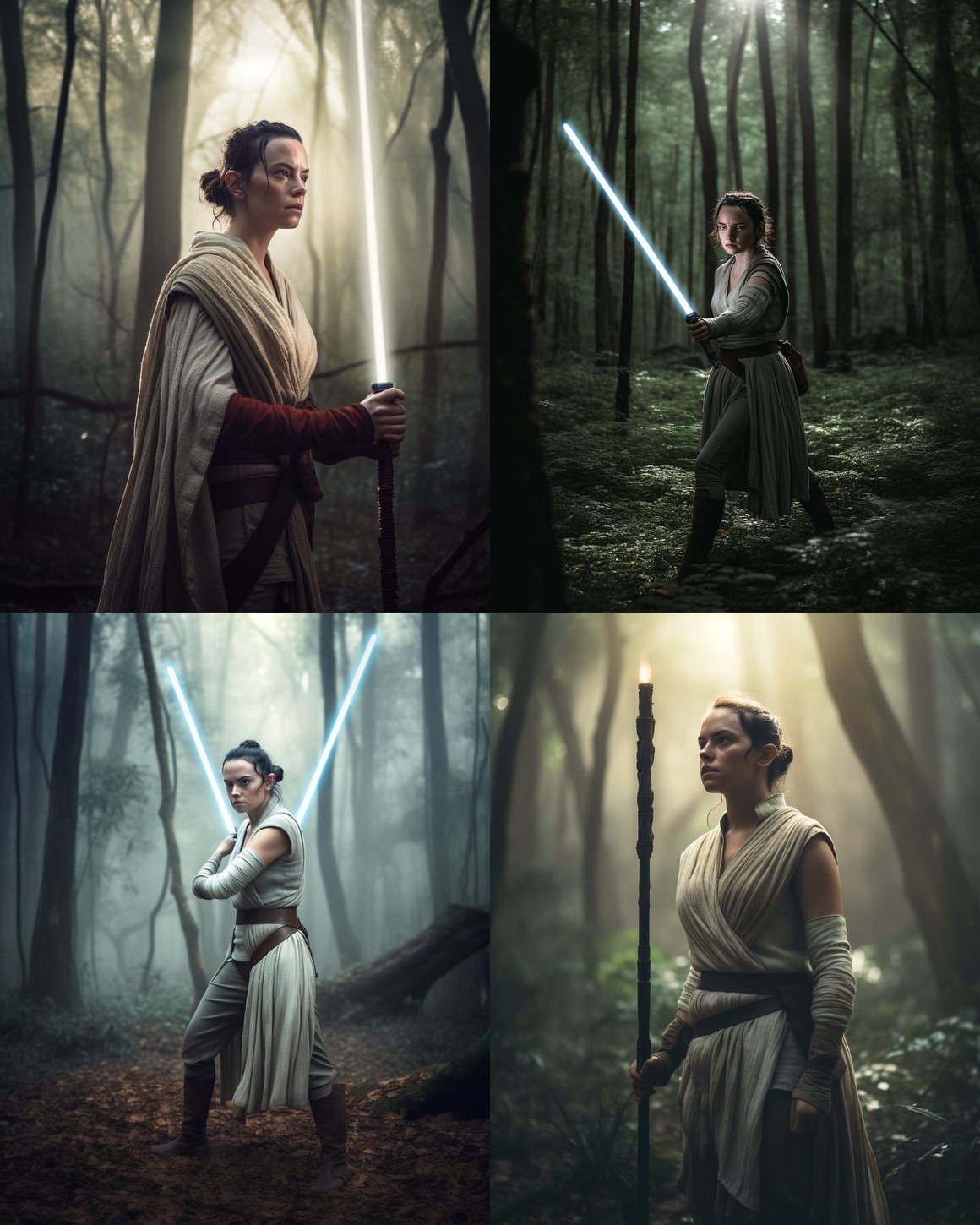 Rey Skywalker's Mid-Journey Lightsaber Training