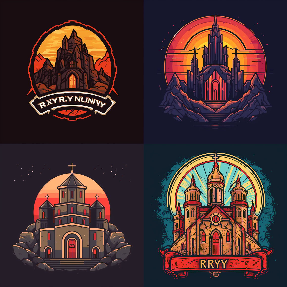 Designing the RTX Monastery YT Gaming Channel Logo