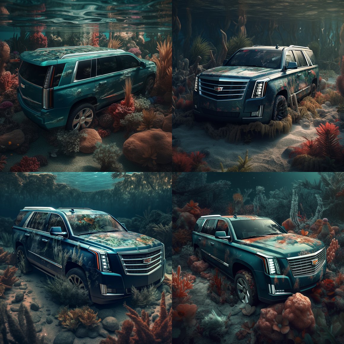 Submerged 2023 Cadillac Escalade Exploration