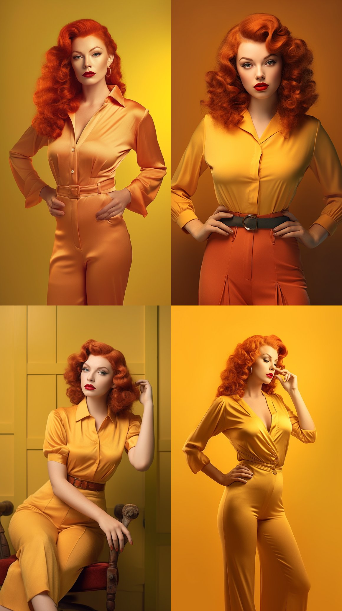 Retro Radiance: A Varga-Inspired Portrait Session