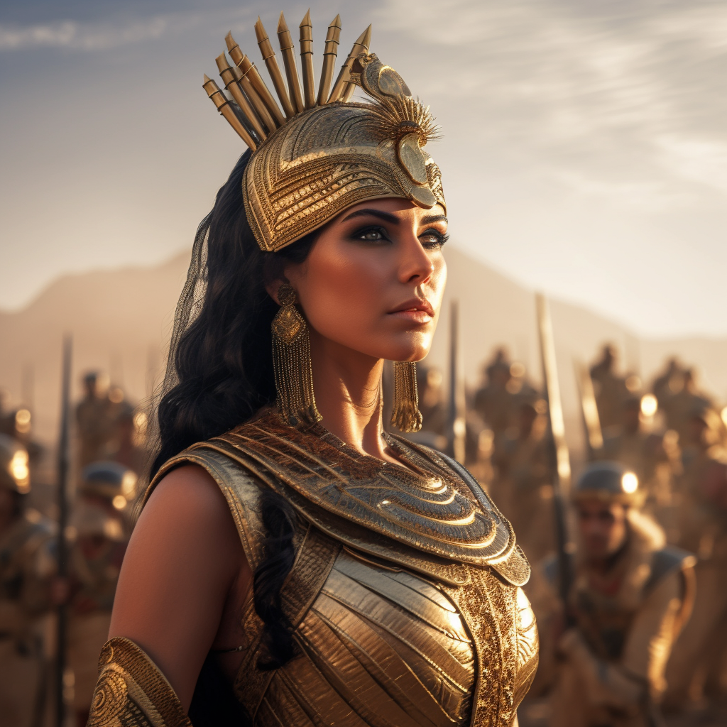 Cleopatra's Command: A Mid-Journey Gaze