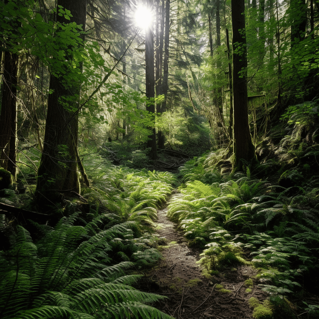 A Verdant Expanse within the Ancient Forest