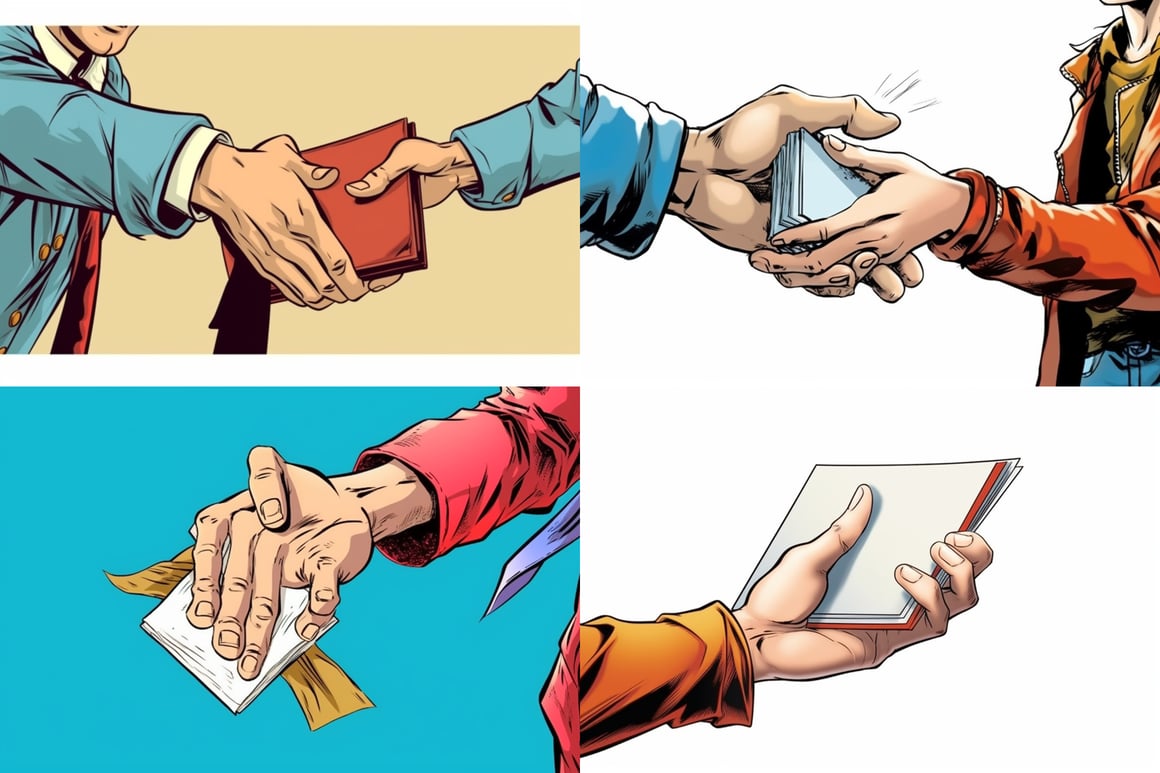 Mid-Transfer of Manga Comic Book Scene