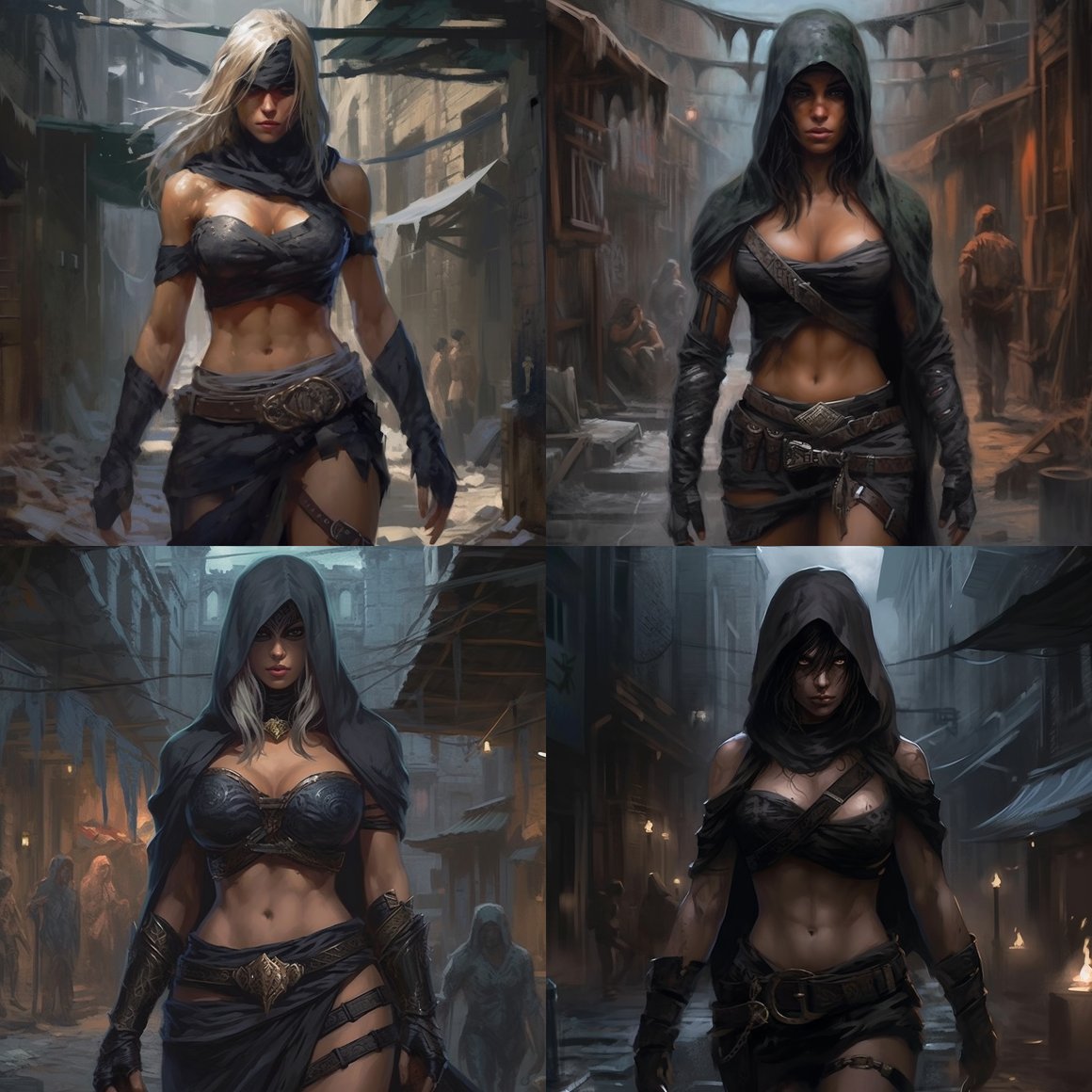 Artistic Exploration of a Female Warrior