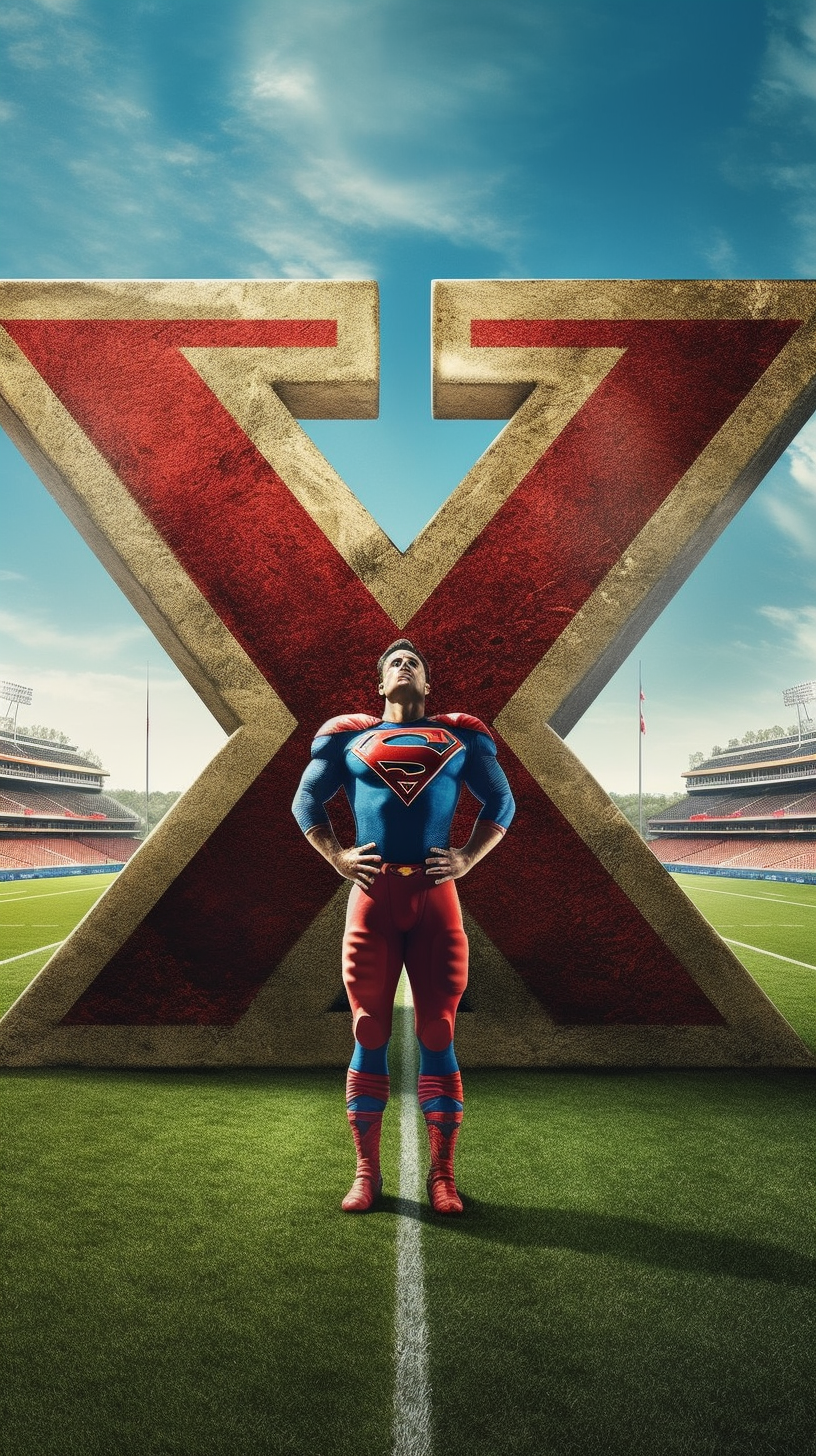 A Vertical Portrait in Hyper-Realism on the Football Field