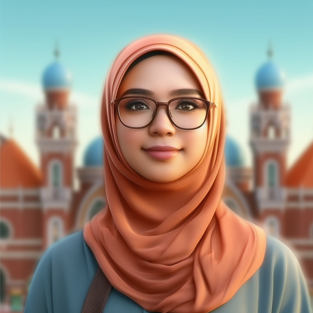 Detailed 8K Realistic Image of a Young Malay University Student