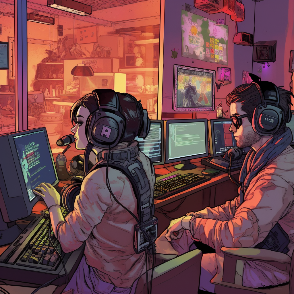 Neon Nights: A Valorant Gaming Duel