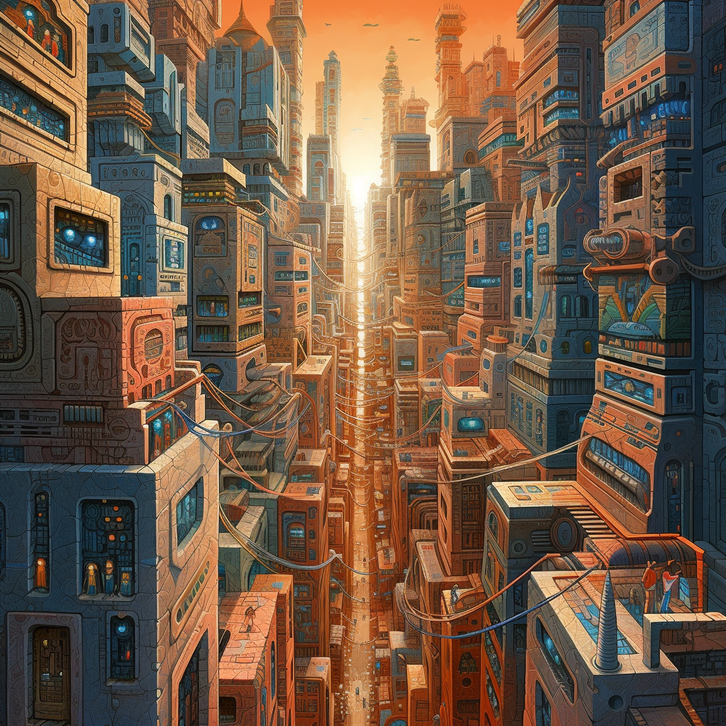 Chronicles of the Past: The Futuristic Egyptian Metropolis