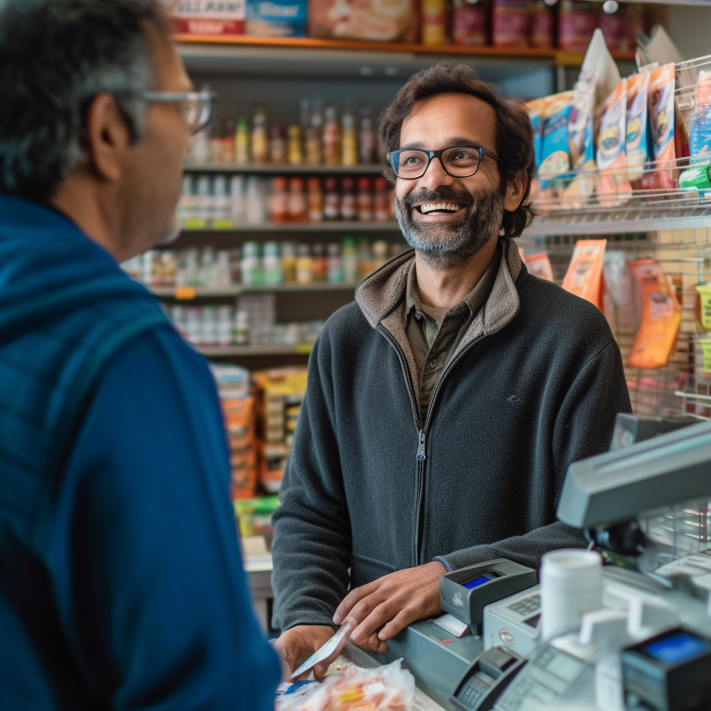 Midday Banter at the Indian Grocery Store