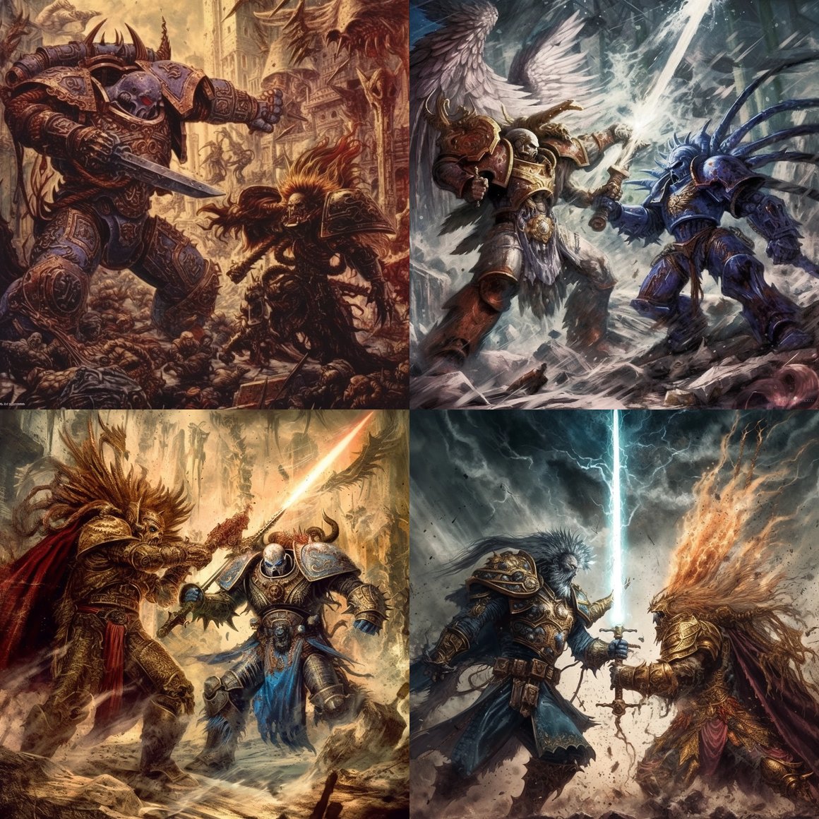 Clash of Titans: The Emperor vs. Horus in Warhammer 40K