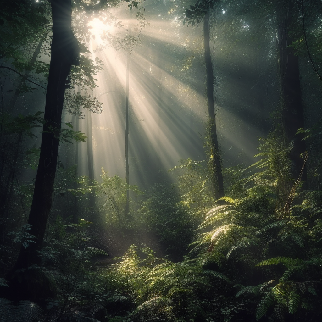 Summer Day in New England Forest
